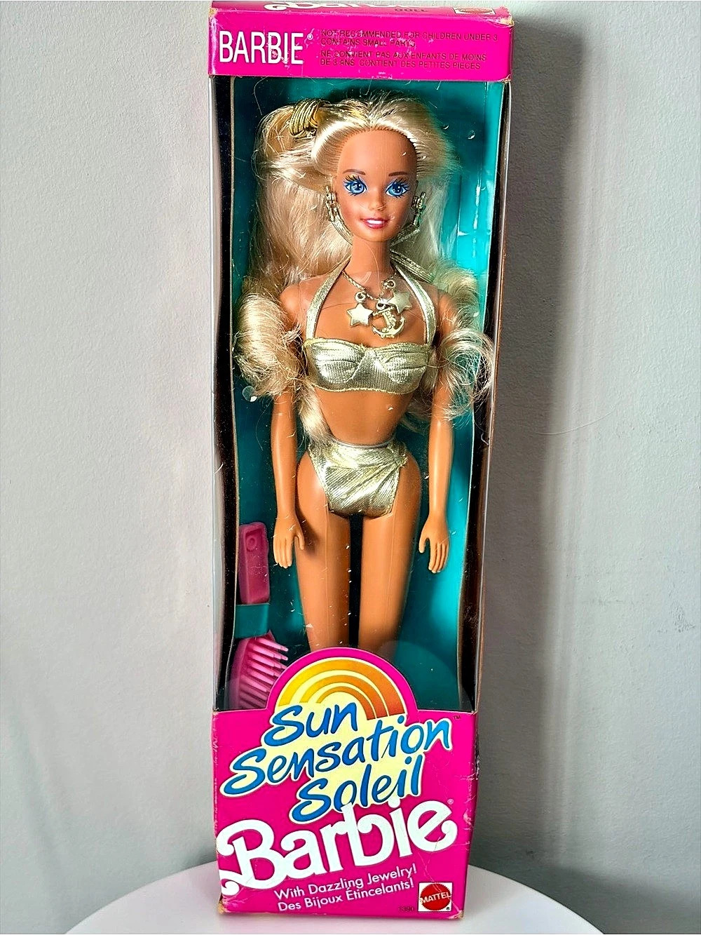 1991 Barbie Sun Sensation Barbie/Original Box/Never Opened/Sun Sensation Series